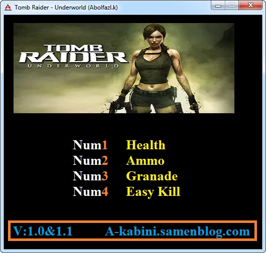 Tomb Raider: Underworld: Трейнер/Trainer (+4) [1.0-1.1] {Abolfazl.k}