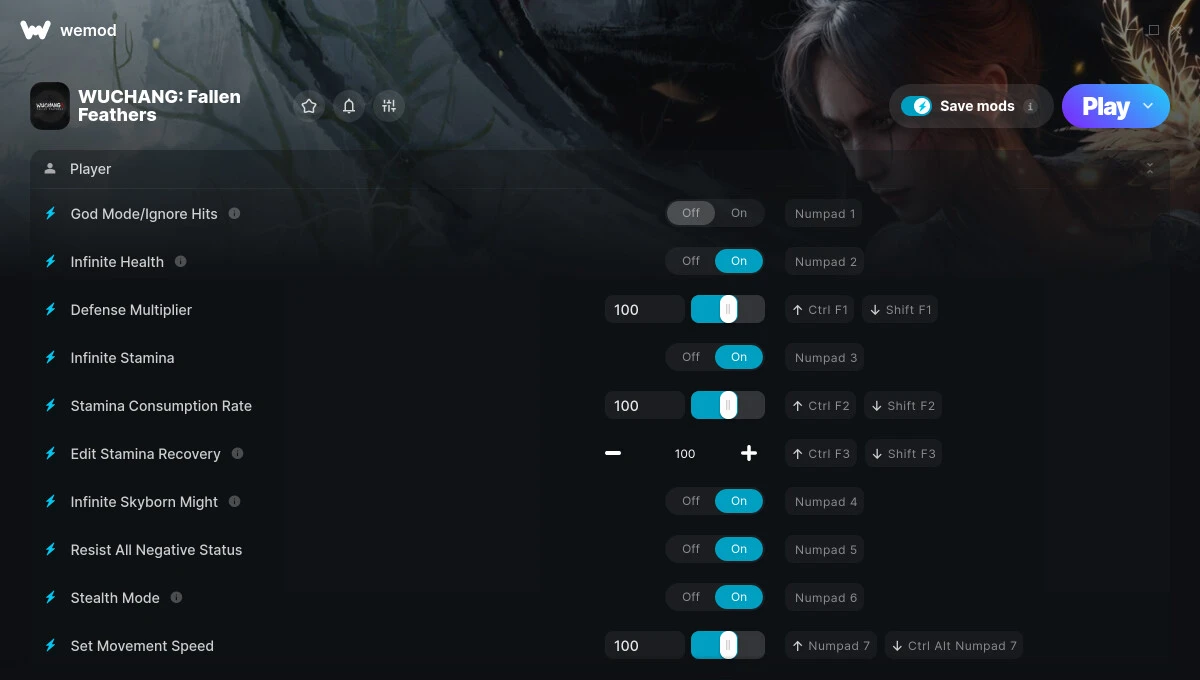Wuchang: Fallen Feathers "Трейнер +28" [UPD: 26.07.2025] {FLiNG / WeMod}