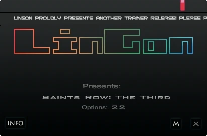 Saints Row - The Third: Трейнер/Trainer (+22) [Steam Update 2012-05-30: DX9/DX11] {LinGon}