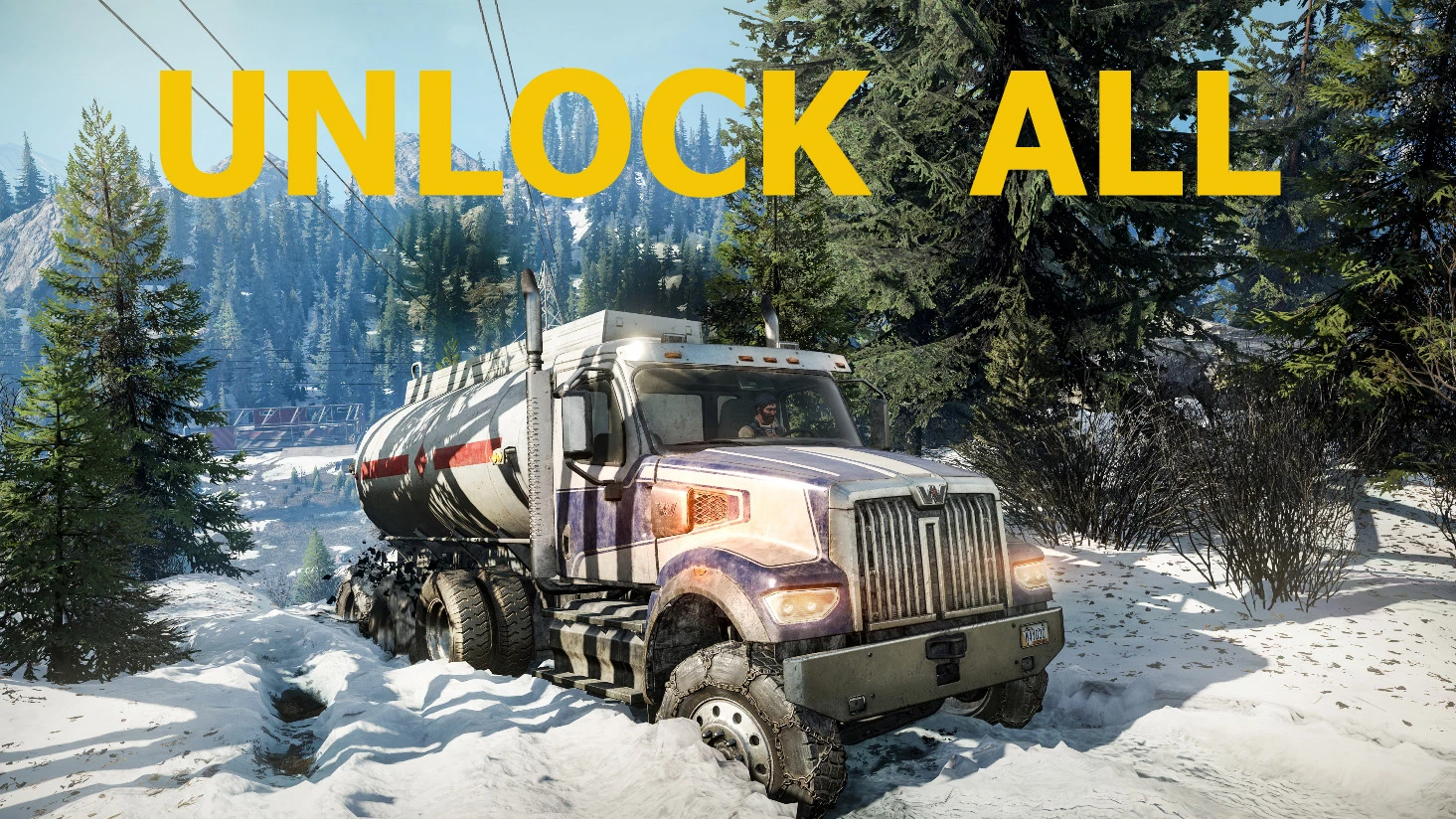 SnowRunner: Чит-Мод/Cheat-Mode (Открыты все машины и тюнинг)