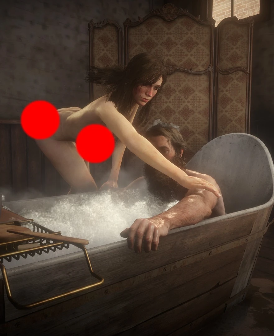 Red Dead Redemption 2 "Голая Мэри-Бет в ванной"