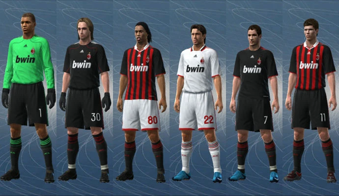 PES 2009 "Milan 09/10 Kit Set by jvinu2000"