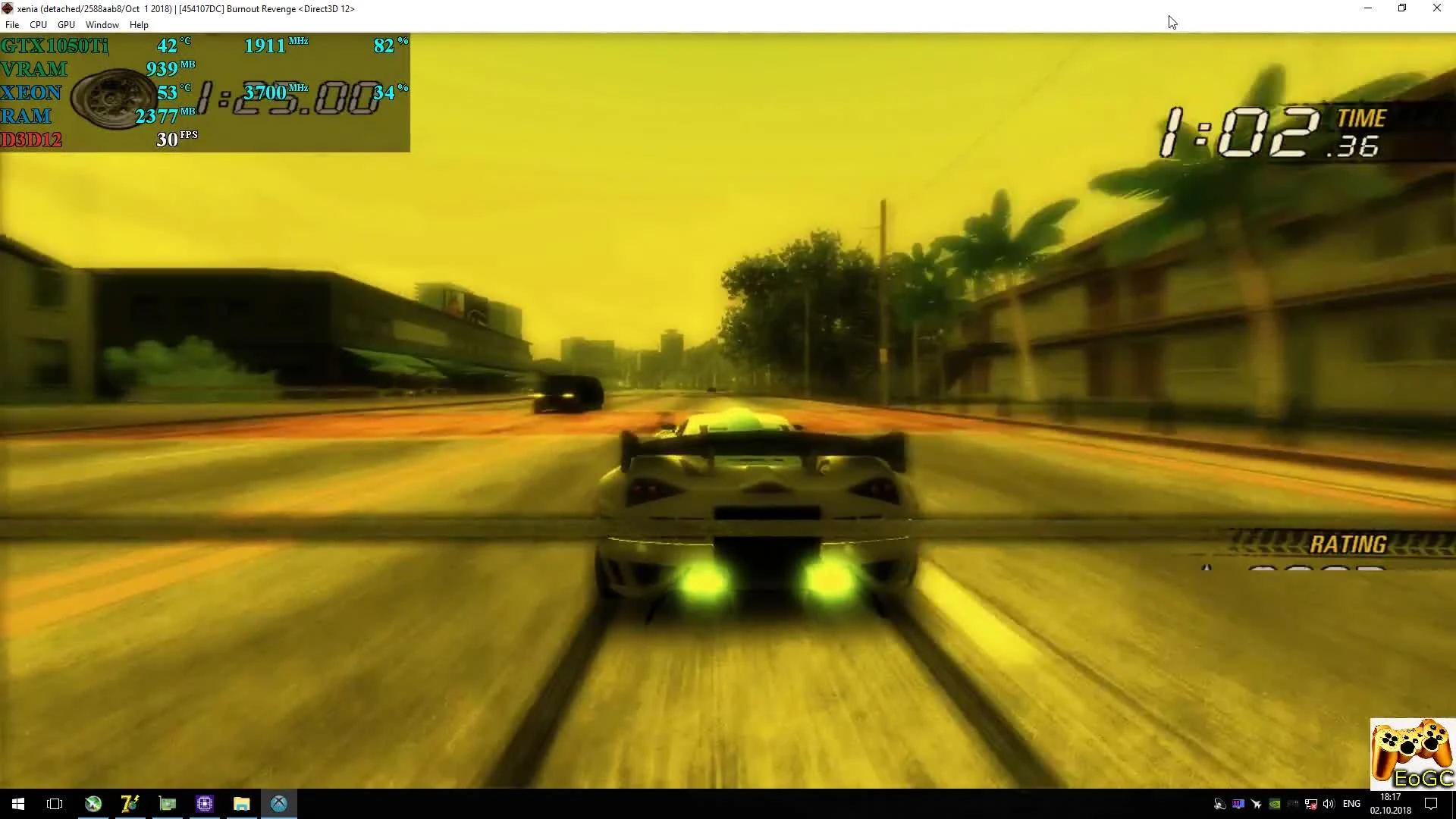 Burnout Revenge - запуск на эмуляторе Xbox 360!