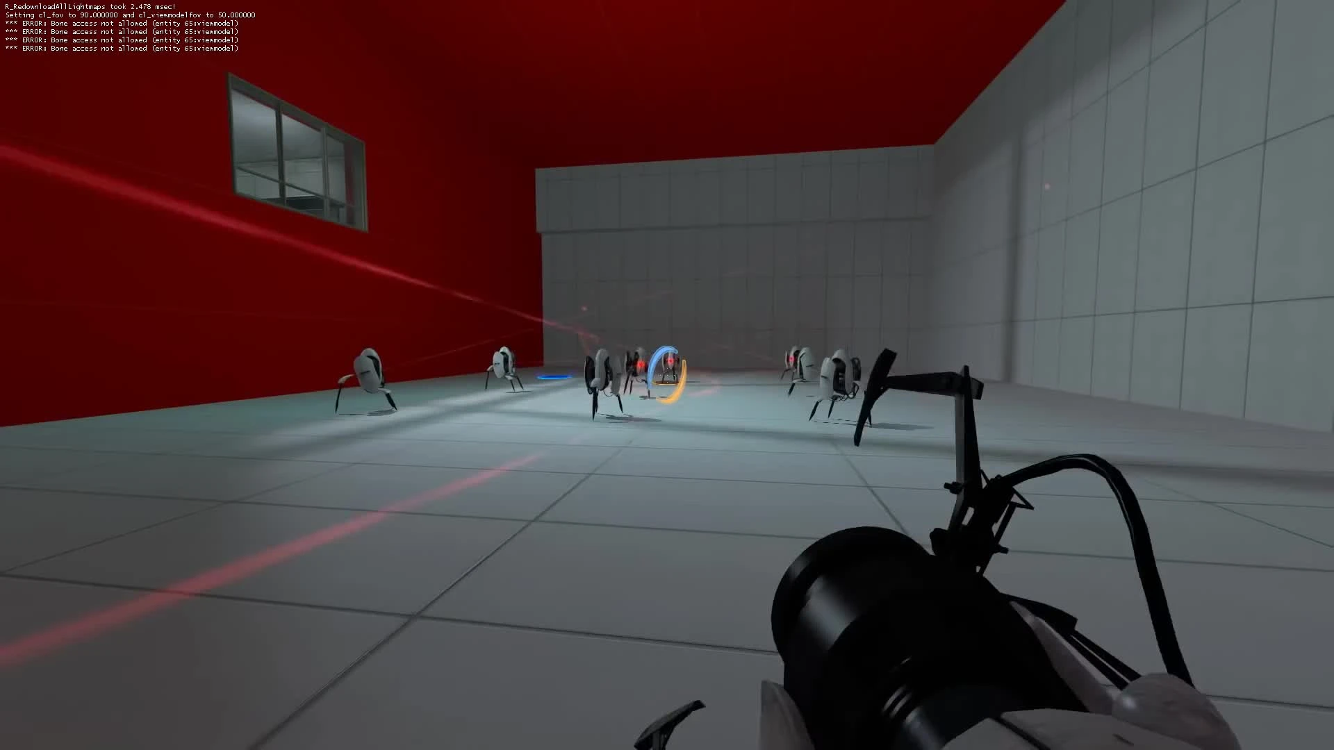 Superhot - геймплейная демонстрация мода Portalhot