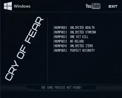 Сry of Fear: Трейнер/Trainer (+6) [1.6] {LIRW / GHL}