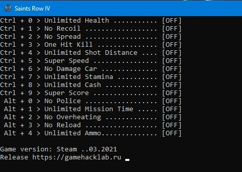 Saints Row IV: Трейнер/Trainer (+14) [Steam] {LIRW / GHL}