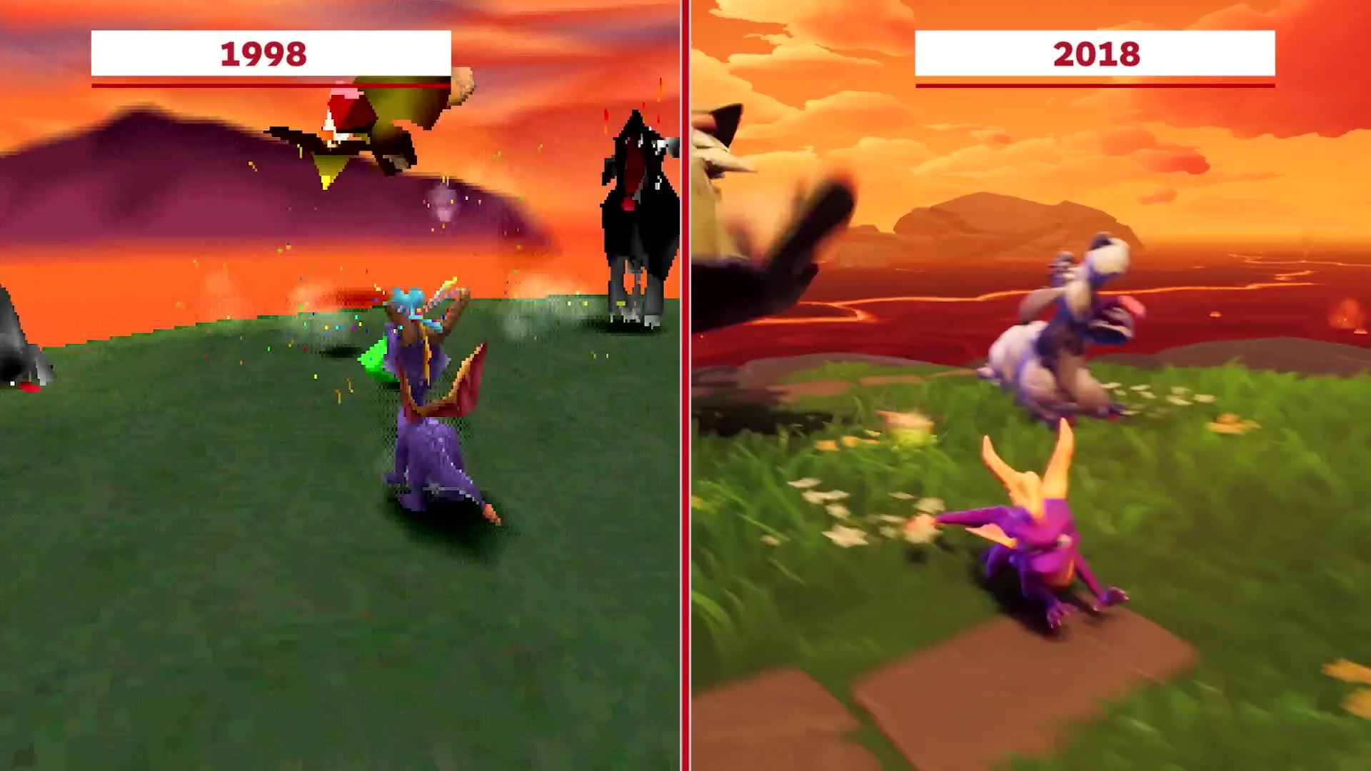 Spyro Reignited Trilogy сравнили с оригиналом