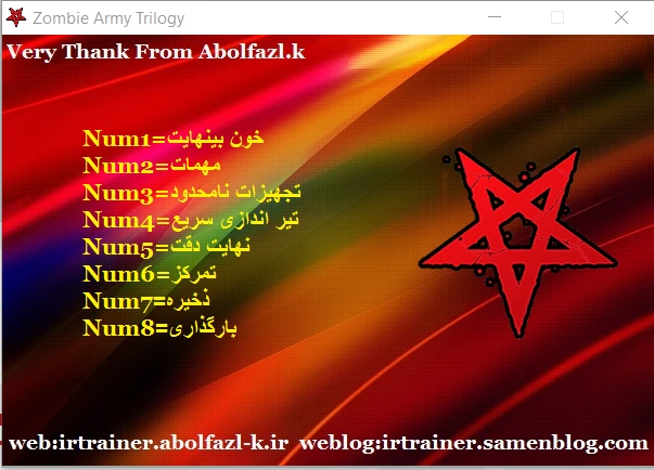 Zombie Army Trilogy: ТрейнерTrainer (+8) [1.0] {Abolfazl.k}