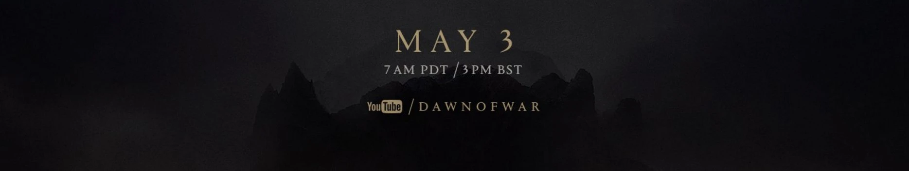 Завтра большой анонс по вселенной Dawn Of War