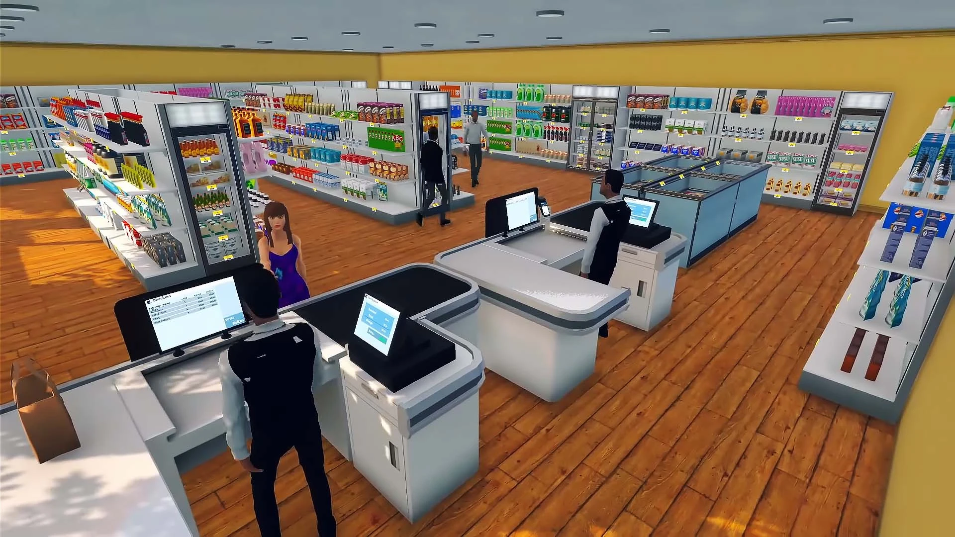 Supermarket Simulator "Сохранение - максимальный уровень\полный склад"