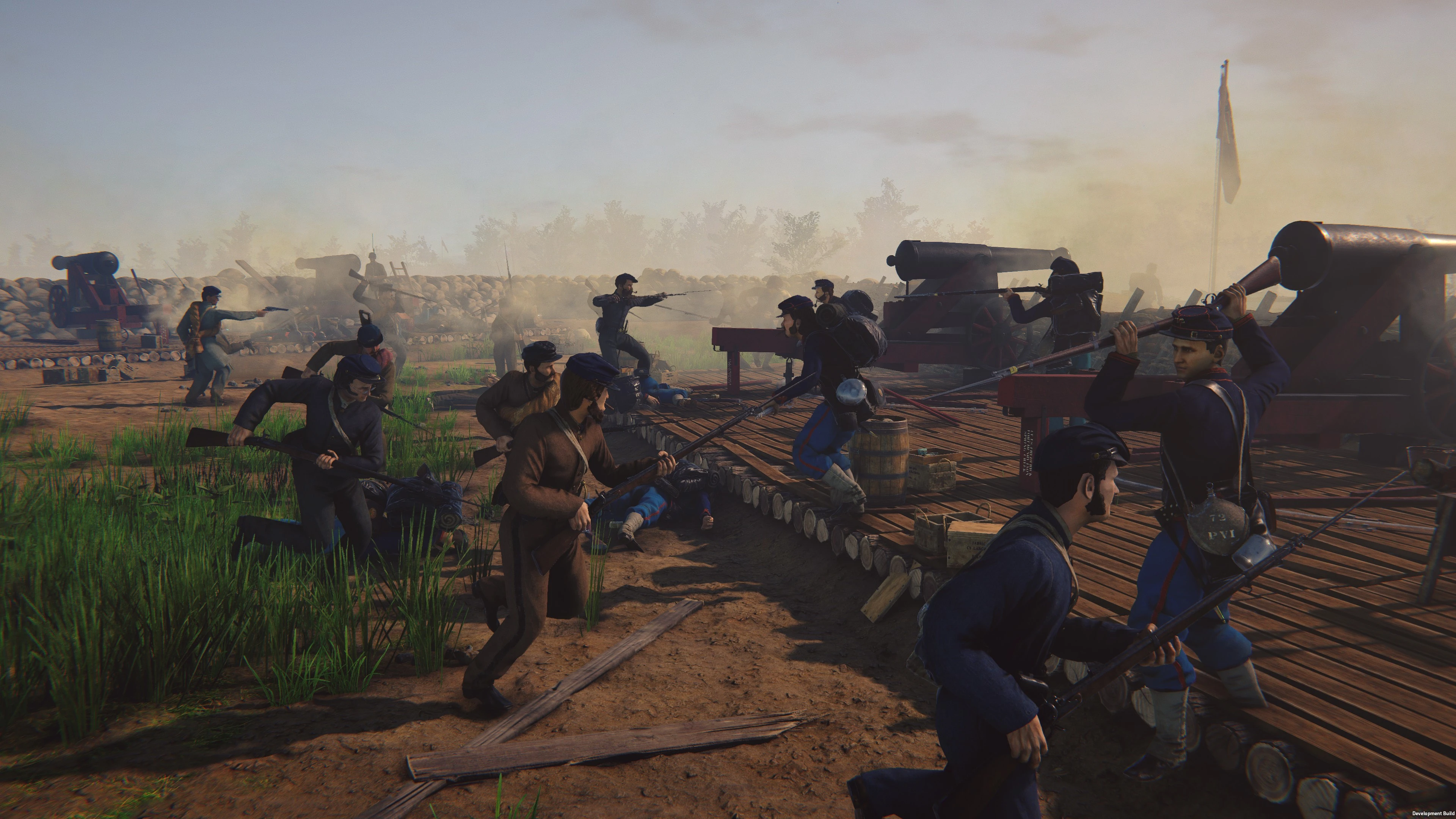 Игровой процесс демоверсии военной песочницы Battle Cry of Freedom