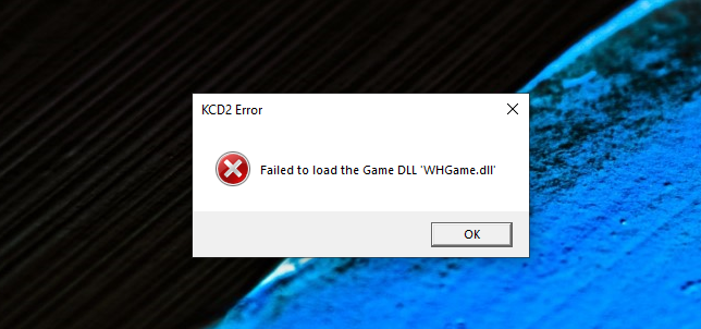 Ошибка Failed ti load the game