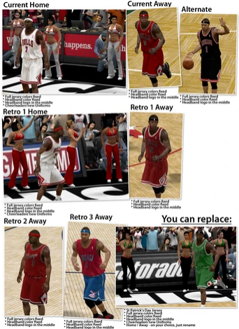 NBA 2K9 "Chicago Bulls формы"