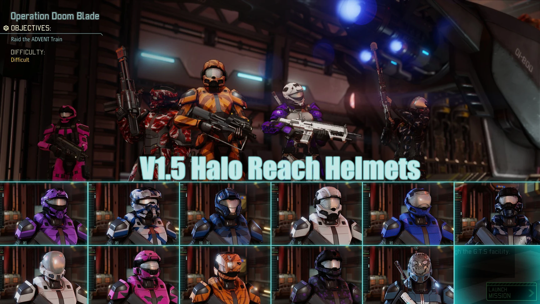 XCOM 2 "Halo Reach Helmets / 21 шлем из Halo Reach"