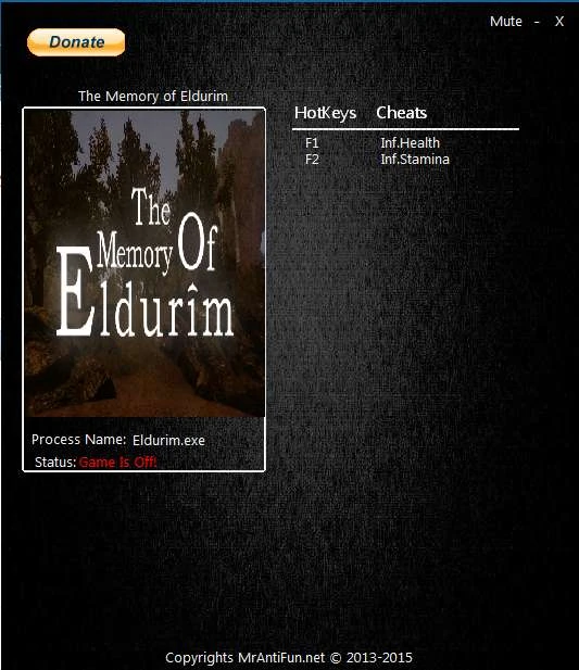 The Memory of Eldurim: Трейнер/Trainer (+2) [05042015] {MrAntiFun}