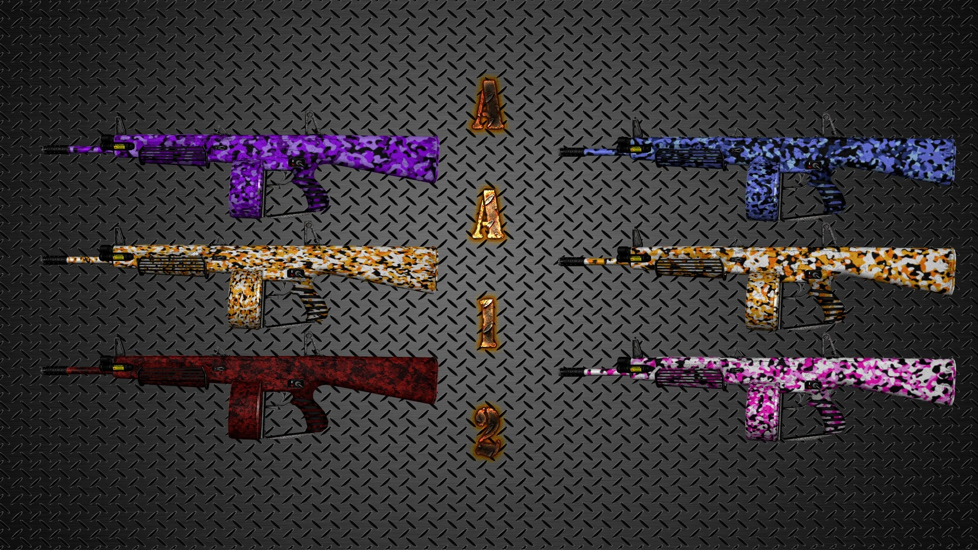 Killing Floor 2 "Colorful Camouflage AA-12 Weapon Skin Pack"