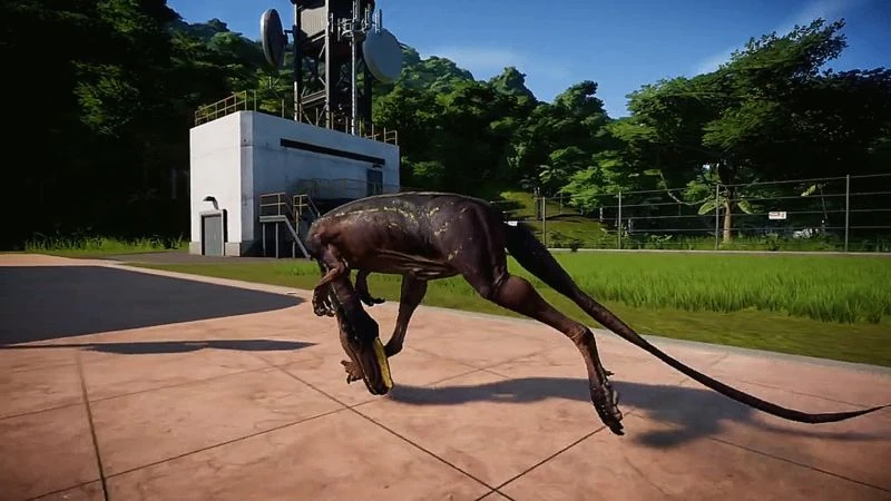 В Jurassic World Evolution появился динозавр со сломанной шеей