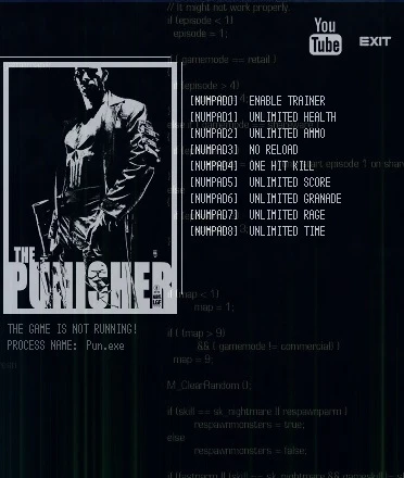 The Punisher: Трейнер/Trainer (+8) [1.0] {LIRW / GHL}