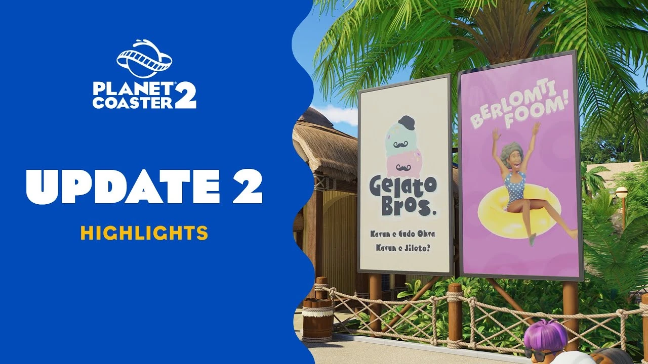 Второе крупное обновление для Planet Coaster 2 принесло рекламные щиты и новые настройки аттракционов