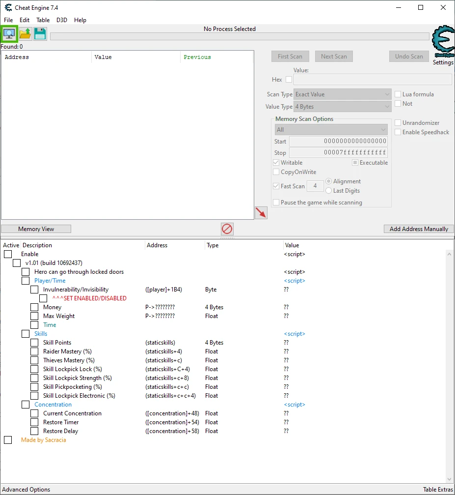 Gone Rogue "Таблица для Cheat Engine" [UPD: 06.03.2023] {Sacracia}