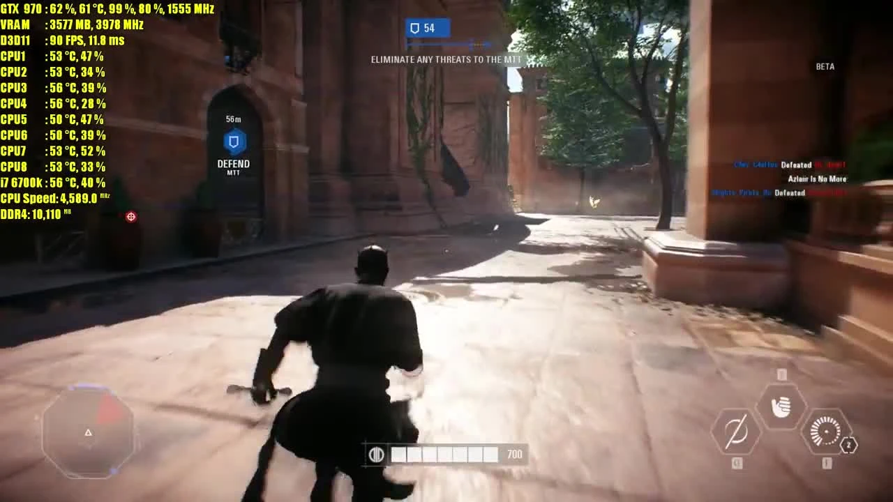 Star Wars Battlefront 2 BETA. GTX 970 OC DX11 vs DX12 1080p Ultra. Тест производительности
