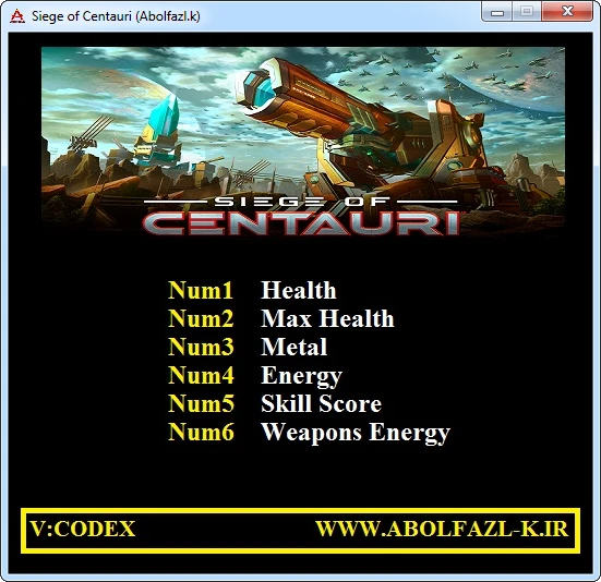 Siege of Centauri: Трейнер/Trainer (+6) [1.0] {Abolfazl.k}