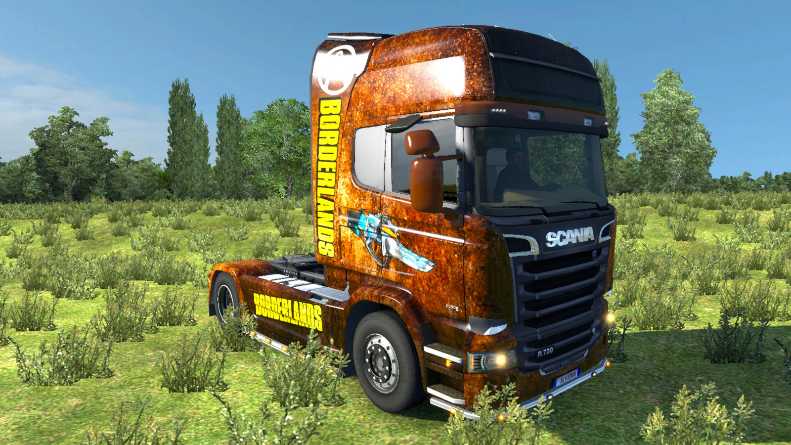 ETS 2 "Скин Scania Streamline Borderlands"