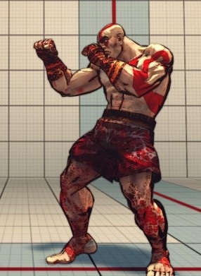Street Fighter 4 "Sagat Kratos"