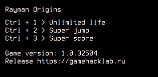 Rayman Origins Трейнер/Trainer (+3) [1.0.32504] {LIRW / GHL}