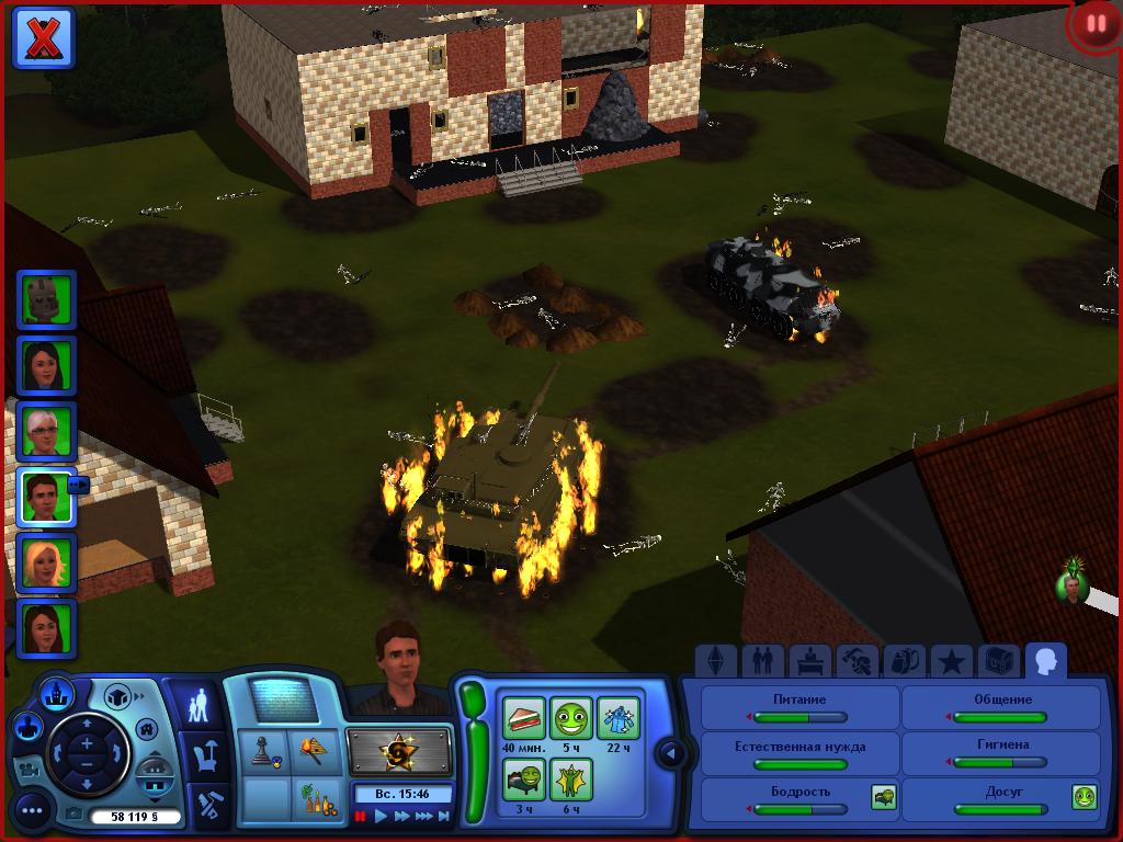 Sims 3 ""Поле Битвы" гробница."