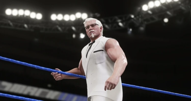 Полковник Сандерс станет играбельным персонажем WWE 2K18