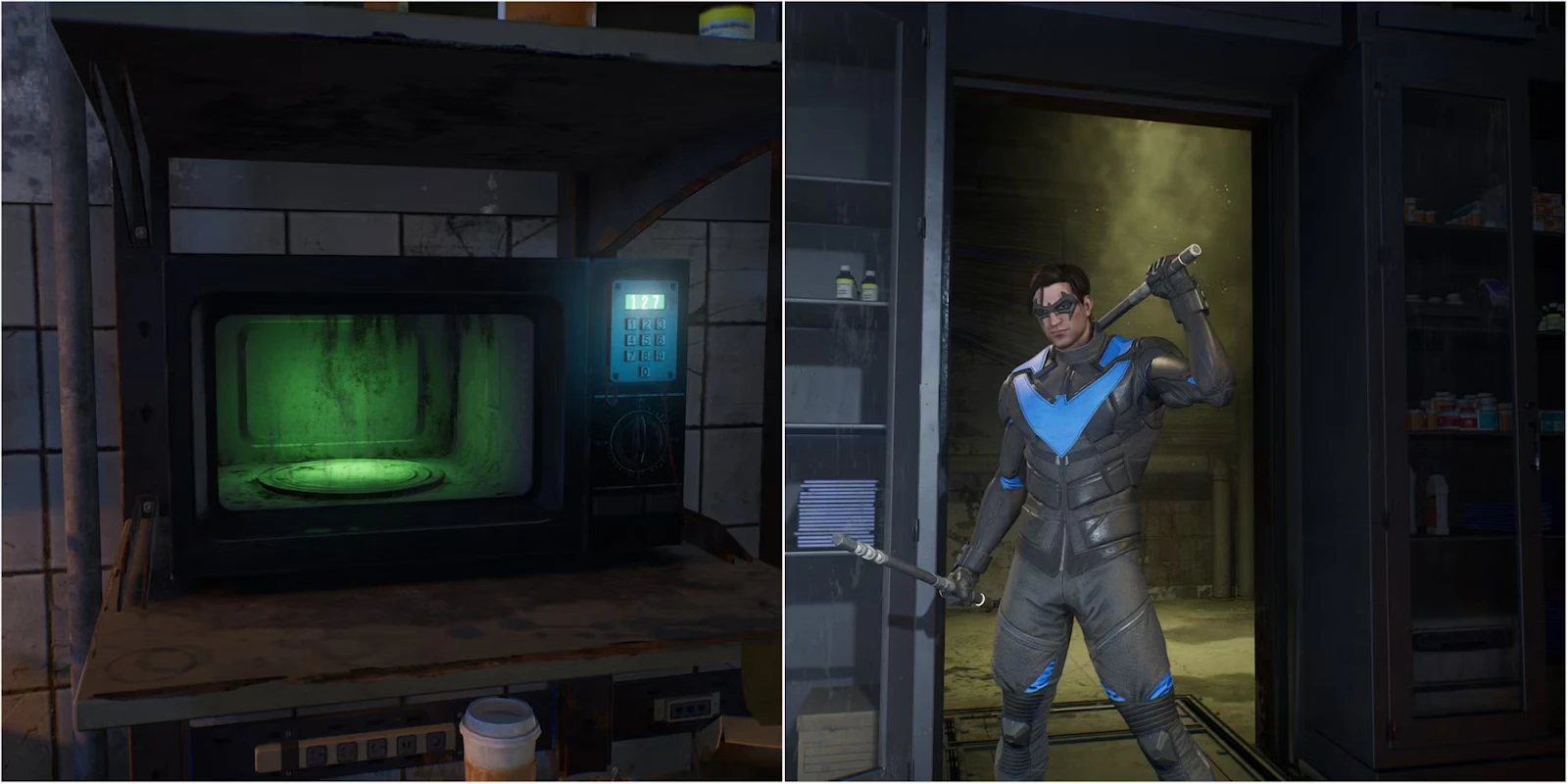 Решение головоломки со скрытой дверью в Gotham Knights