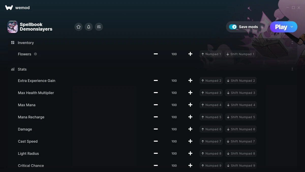 Spellbook Demonslayers "Трейнер +28" [UPD: 24.09.2024] {GreenHouse / WeMod}