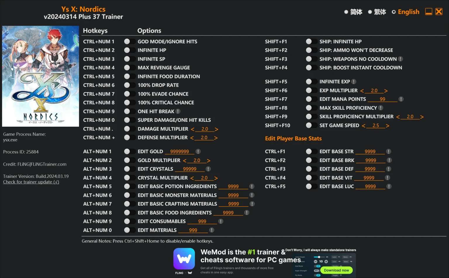 Ys 10: Nordics "Трейнер +37" [UPD: 14.03.2024] {FLiNG}