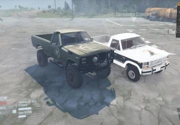 Spintires: MudRunner "Мод Ford F150 Ranger (1982) версия 15.08.18 (v18/05/21)"