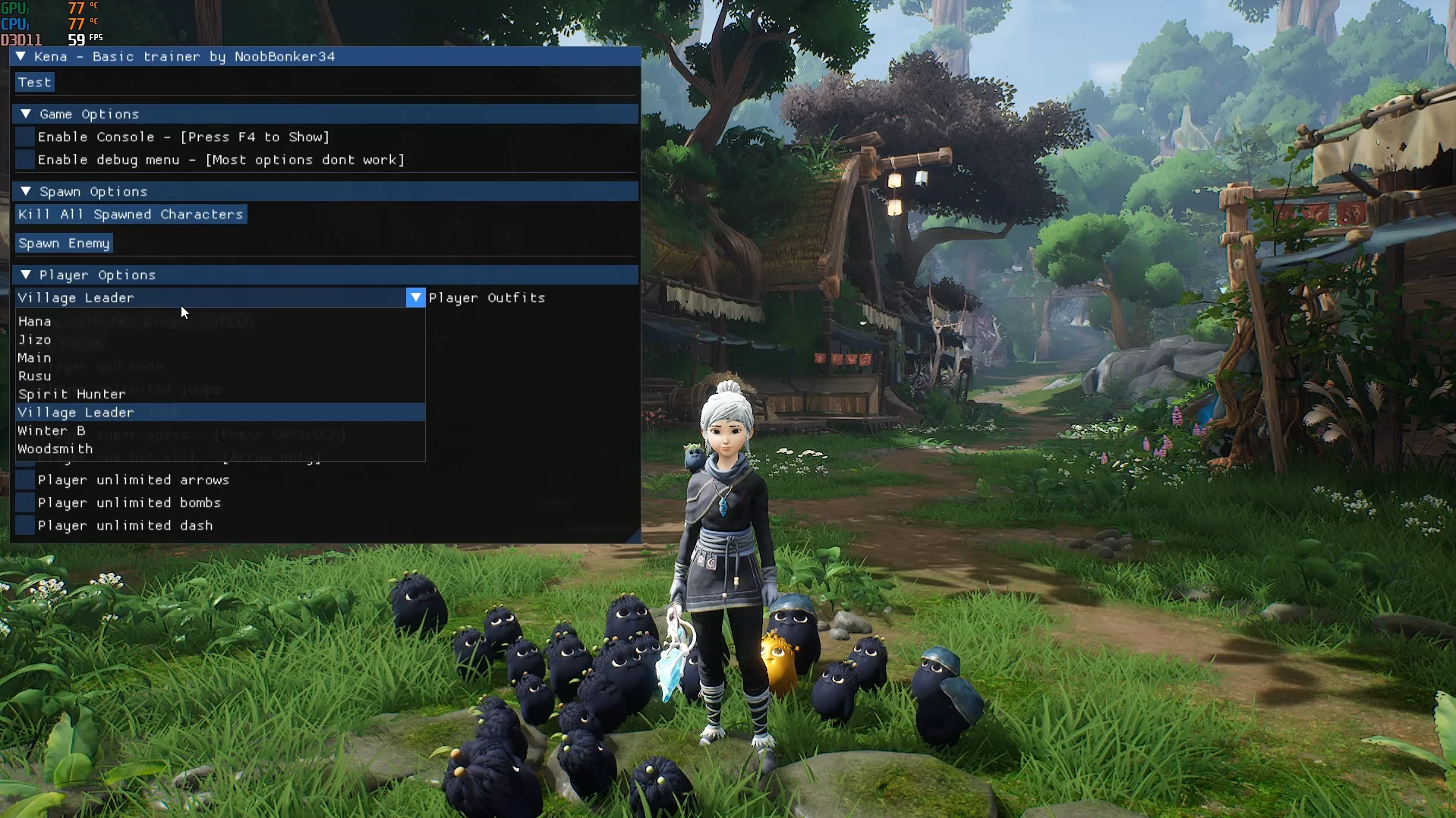 Kena: Bridge of Spirits "Чит-Меню" [1.0] {NoobBonker34}