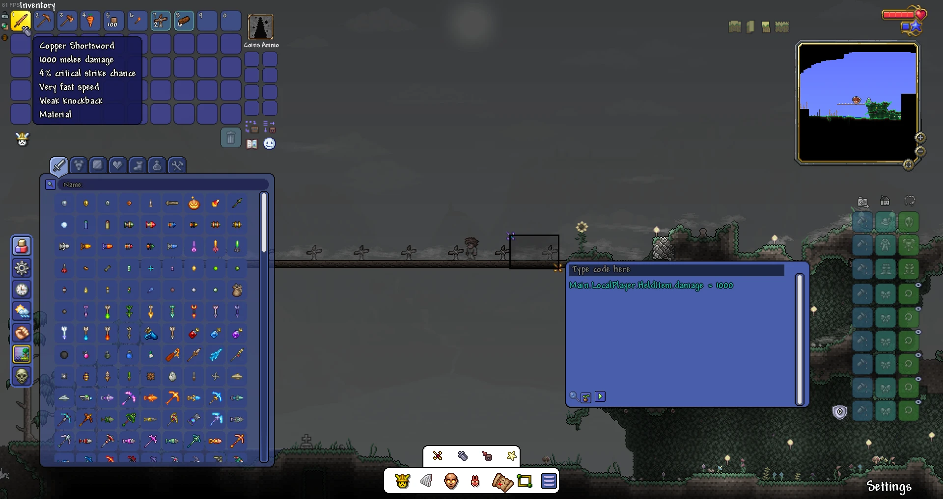 Terraria "Чит-Мод - Creative Mod 0.7.3.1" [1.4.4.9 Vanilla] {KindRedSand}