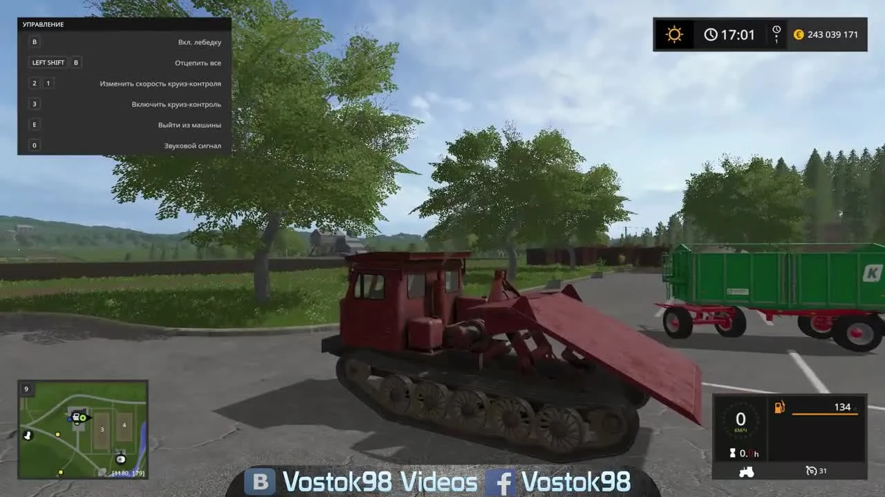 Обзор мода трелёвочного трактора ТТ-4 для Farming Simulator 17