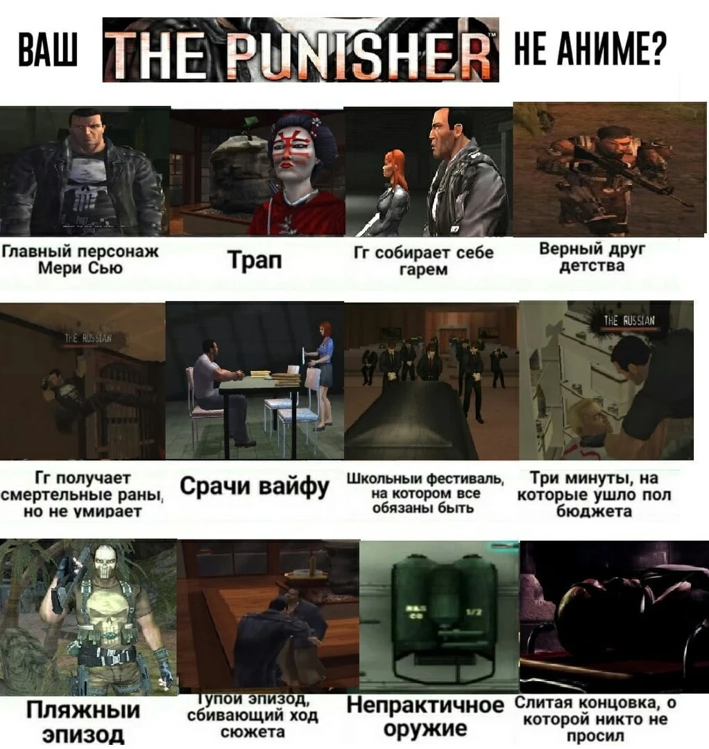 Ваш The Punisher не аниме?