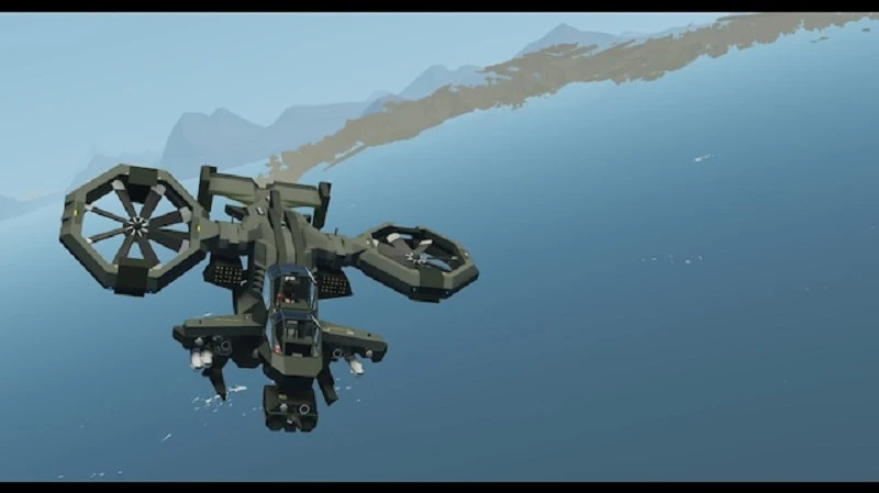 Stormworks: Build and Rescue "Синий Хоукер AV200 - Боевой VTOL" [10.02]