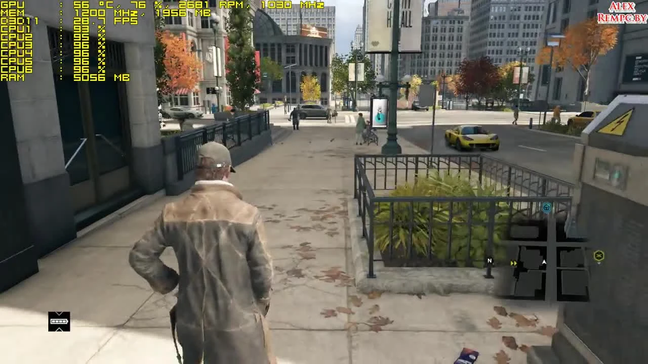 Watch Dogs графика спустя 2,5 года, запуск на среднем ПК