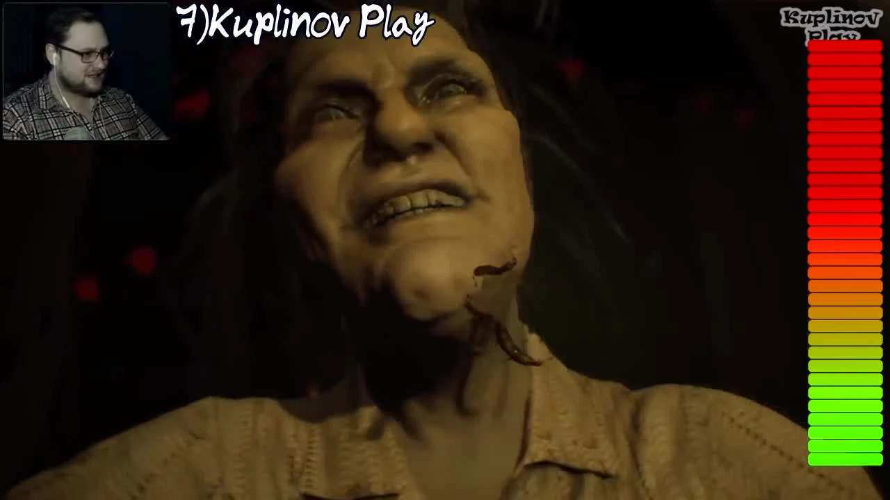 "Реакции Летсплейщиков" на Сколопендру Маргарет из Resident Evil 7: Banned Footage DLC