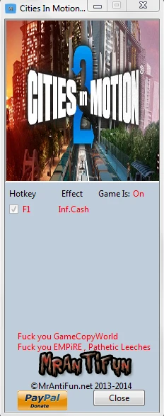 Cities In Motion 2: Трейнер/Trainer (+1: Деньги / Money) [1.6.2] {MrAntiFun}