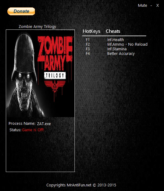 Zombie Army Trilogy: Трейнер/Trainer (+5) [1.00] {MrAntiFun}