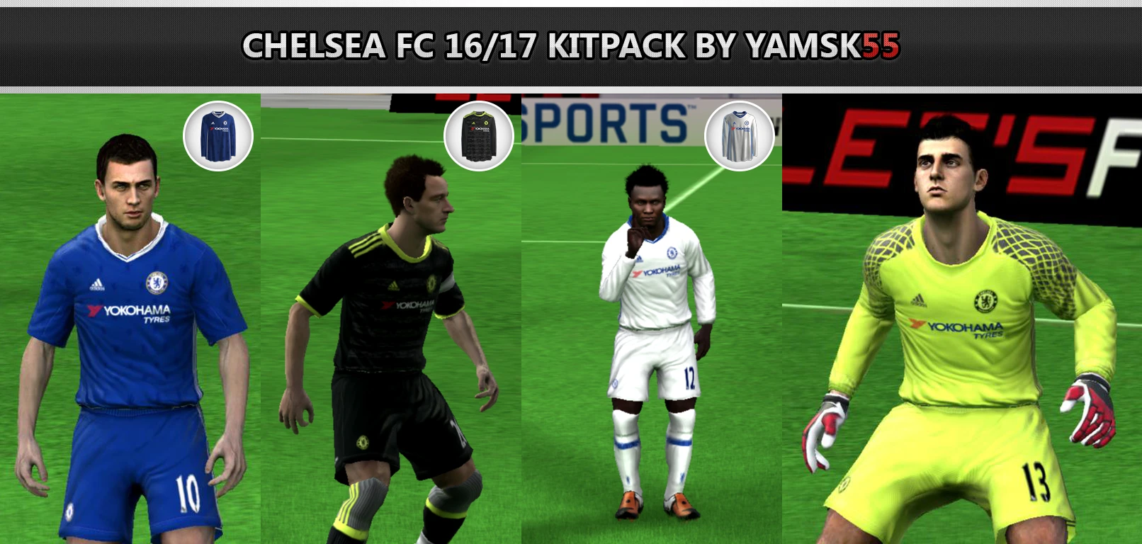 FIFA 10 "CHELSEA FC 16/17 KitPack by Yamsk55"