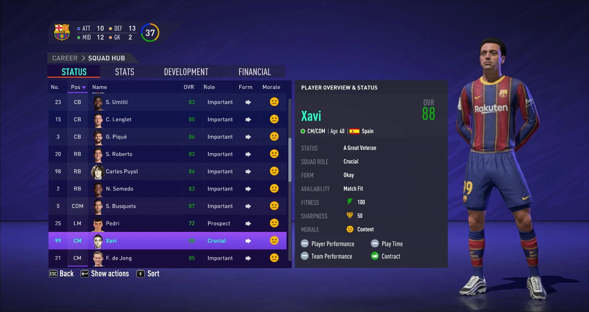 FIFA 21 "Легенды ICON в режиме карьеры"