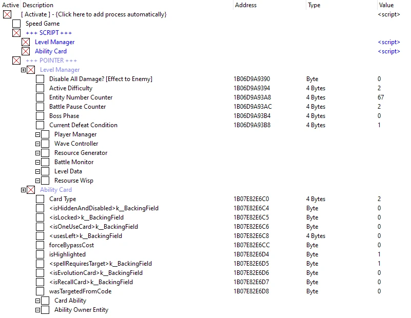 Riftbound "Таблица для Cheat Engine" [UPD: 13.05.2022] {ReskyAW}