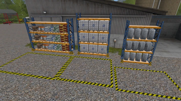 Farming Simulator 17 "Мод Placeable Refill Storage Rack v 1.0"