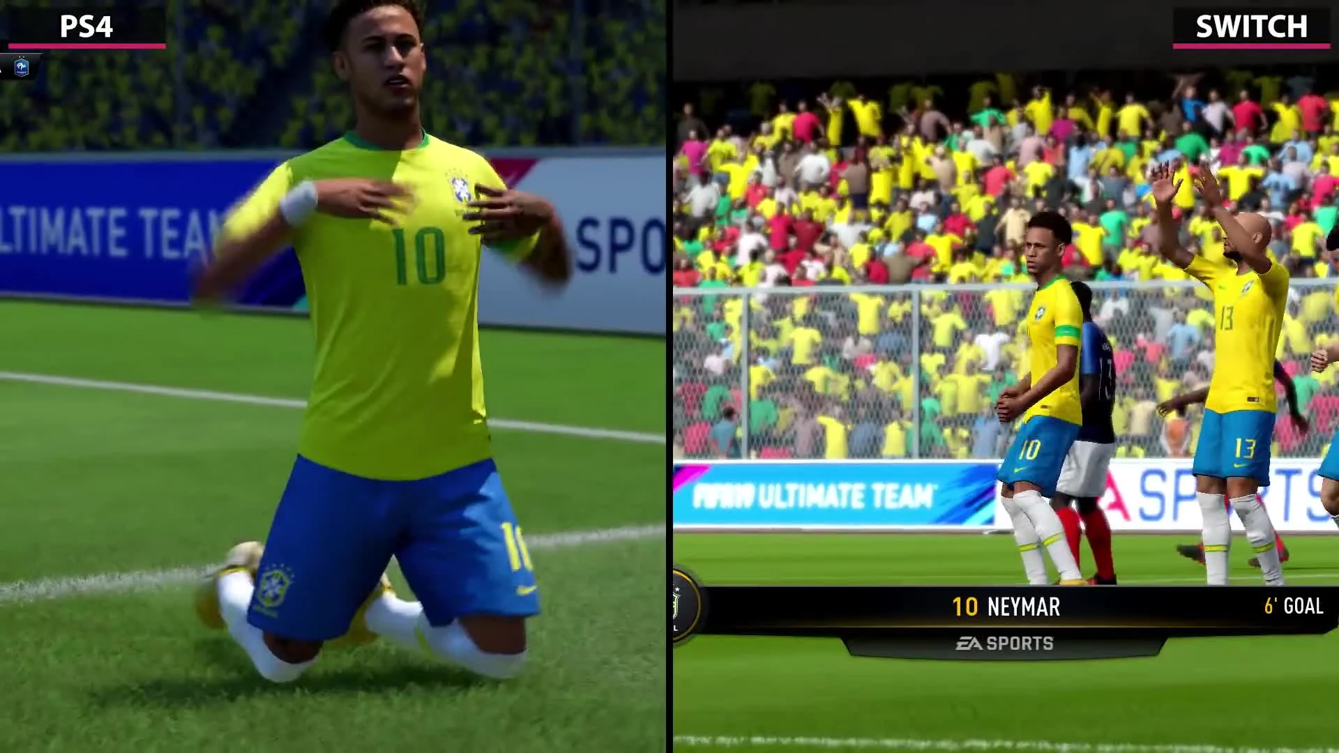 FIFA 19 - Сравнение Switch vs. PS4 (Candyland)