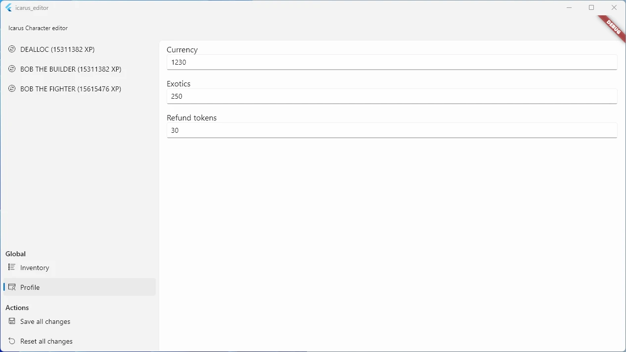 Icarus "Редактор Сохранений" [0.1.00] {dealloc}